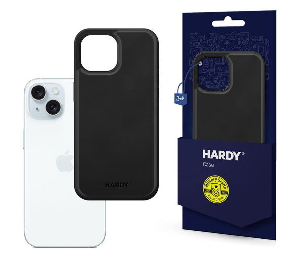 3mk HARDY Silky Leather MagCase do iPhone 15 czarny - 1227924 - zdjęcie